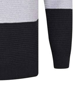 Casual Blank Plain <b>Mens</b> Clothing Sportswear Knit Sweaters for <b>Men</b> Pullover Customized O Neck Block Color Breathable Wool Sweater - Product Image 4