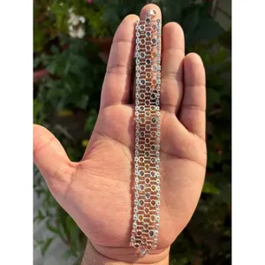 925 <b>Silver</b> Oval Multi Sapphire <b>Bracelet</b> with 14K Gold 18K Gold Rose Gold & Rhodium Plating Diamond & Ruby <b>Charm</b> Religious Style - Product Image 6