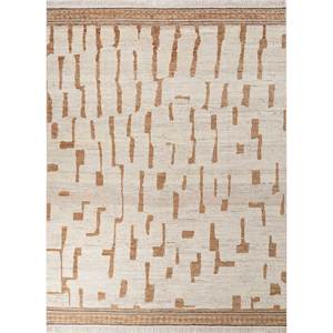 พรมขนสัตว์อัฟกันถักมือลายเรขาคณิตแบบนามธรรม รุ่น Re-1565 รูปทรงสี่เหลี่ยมผืนผ้า พรมปูพื้นห้องนั่งเล่น พรมปูพื้นห้องโถง - Product Image 1