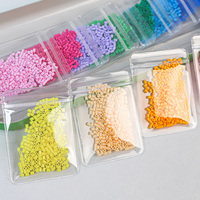 Pochettes refermables transparentes en PVC pour perles Perler, perles à fusionner, bijoux, artisanat, petites pièces, emballage cadeau