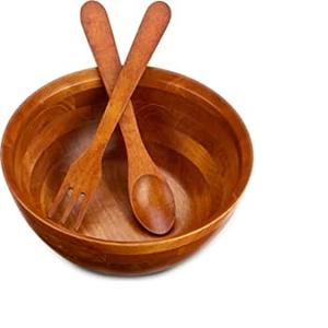 Cuencos de fruta de madera maciza de acacia de grano de madera maciza para exportadores al por mayor, ensaladeras redondas de pieza entera - Product Image 3