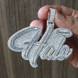 จี้เพชรโมอิสแท้925กำหนดได้เองชุดช่องตัดเจ้าหญิงได้รับการรับรอง IGI เสน่ห์สไตล์ฮิปฮอป - Product Image 4