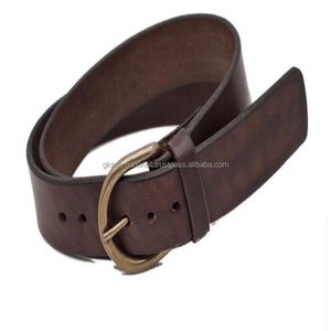 Cinturón informal de piel de vaca clásico personalizado al por mayor a la moda con hebilla duradera en tres colores distintivos - Product Image 4
