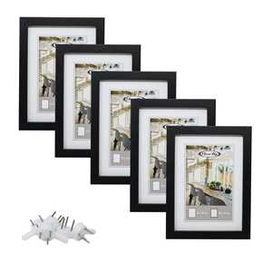 Ensemble de 5 cadres noirs de 13 x 18 cm pour l'affichage de peintures figuratives et de portraits - Product Image 5