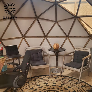 Nhà mái vòm khung nhôm cao cấp, nhà nghỉ dưỡng ngoài trời, nhà hàng, vật liệu tấm panel sandwich lắp ghép với mái kính - Product Image 3