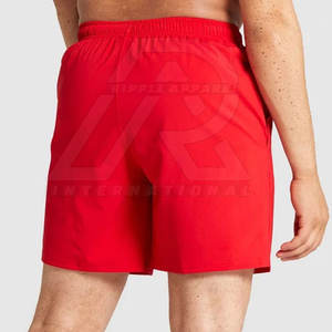 Short de gym personnalisé pour hommes 100% coton Vêtements de fitness confortables avec votre propre logo Service OEM solide et décontracté fabriqué en usine - Product Image 3