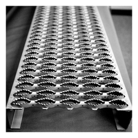 Grille de sécurité en aluminium haute résistance et acier inoxydable, plaque perforée antidérapante pour escaliers et passerelles intérieurs/extérieurs