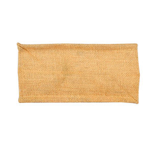 Arpillera de lino recubierta reutilizable ecológica con su logotipo cáñamo yute compras playa yute MINI BOLSA ASA personalizada Bolsa De yute personalizada - Product Image 4