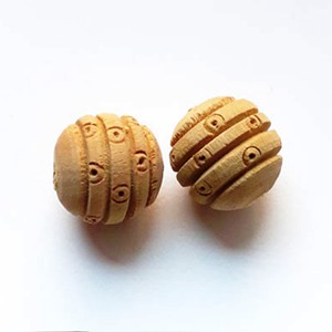 Cuentas de madera de tamaño pequeño multicolor 5cm Color y tamaño personalizados Cuentas de madera Productos genuinos hechos a mano indios - Product Image 6