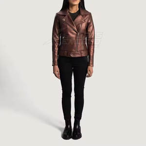 Chaqueta de Cuero y Algodón Tejido Largo de Alta Calidad para Mujer, Hecha con el Mejor Material, Precio Bajo, Gran Venta - Product Image 2