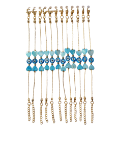 DAFNI – Bracelets en macramé faits main de style bohème variés avec perles œil porte-bonheur – Cadeaux promotionnels originaux - Product Image 6
