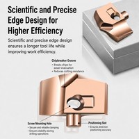 Foret à couronne haute vitesse avec refroidissement interne pour perçage profond de l'acier inoxydable sur machine-outil CNC