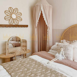 Espejo de ratán ecológico moderno hecho a mano, espejo de pared boho-chic de forma personalizable para decoración del hogar para sala de estar y dormitorio - Product Image 3