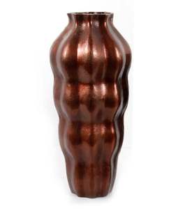 Nuevo diseño de aluminio fundido, florero decorativo para el hogar, forma ovalada con acabado de bronce para regalos de decoración del hogar y la Oficina - Product Image 5