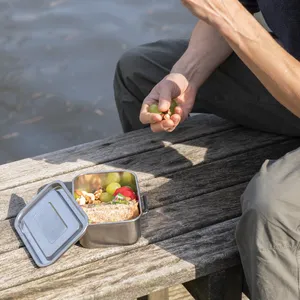 Contenitore per il Pranzo in Acciaio Riciclato RCS, Gadget Sostenibile per il Trasporto di Pasti Ecologici - Product Image 4