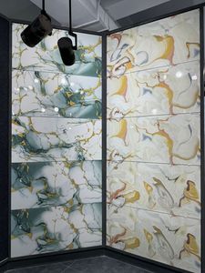 เพิ่มสัมผัสแห่งความซับซ้อนให้กับห้องใดๆด้วยรูปลักษณ์ที่หรูหราและเงางามของกระเบื้องพอร์ซเลนพื้นผิวที่เรียบง่ายของเรา - Product Image 2