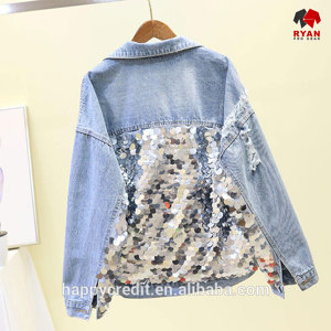 แจ็คเก็ตยีนส์ดีไซน์เฉพาะของ Ryan Pro Gear สำหรับผู้หญิง ผ้าสวมใส่สบาย ระบายอากาศได้ดี พร้อมโลโก้แบบกำหนดเอง - Product Image 1