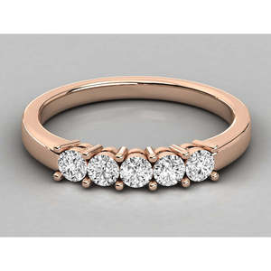 Anillo de Diamantes Cultivados en Laboratorio de 9K para Mujer, Corte Brillante - Product Image 6