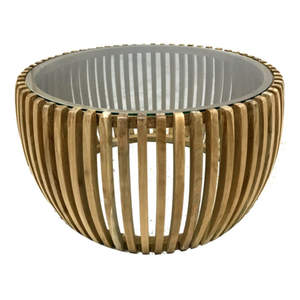 Juego de 2 bases de madera con marco de alambre de hierro, mesa de centro decorativa para el hogar, muebles, dormitorio o comedor, mesa decorativa - Product Image 5