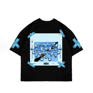 Alta calidad 100% algodón personalizado Vintage ácido lavado gráfico camisetas recortadas Boxy Fit antiarrugas secado rápido transpirable - Product Image 3