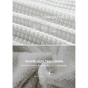 Thick <b>Sherpa</b> Fleece <b>Hoodie</b> for <b>Men</b> Heavyweight Warm Sweatshirt Perfect for Outdoor Sports and Cold Weather - Product Image 6