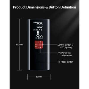 Vypart Bomba Eléctrica Inalámbrica Portátil 2 en 1, Mini Compresor de Aire para Neumáticos con Batería de 9900mAh - Product Image 6