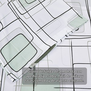 Set copripiumino moderno in poliestere 100% a 3 pezzi con lenzuolo con angoli e federa, biancheria da letto di lusso - Product Image 6