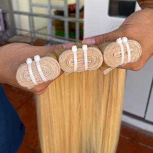 Extensions de cheveux raides blonds du Vietnam 613 faisceaux droits en os sans enchevêtrement de couleur - Product Image 2