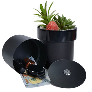 TX10033 Pot <span class=keywords><strong>de</strong></span> fleurs dissimulé coffre-fort caché avec compartiment <span class=keywords><strong>secret</strong></span> pour bijoux en espèces et objets <span class=keywords><strong>de</strong></span> valeur accessoire <span class=keywords><strong>de</strong></span> jardin discret - Product Image 1