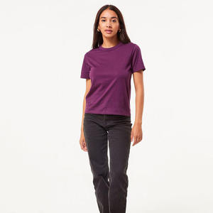 Camiseta de entrenamiento físico para gimnasio 2025 para mujer, ropa de entrenamiento de manga corta absorbente para el sudor, camiseta ecológica - Product Image 3