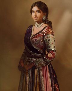 Navratri Especial Último Diseñador Muselina Algodón Impreso Y Espejo Real Trabajo Lienzo Patta Lehenga Choli Con Dupatta Full Stitch - Product Image 6