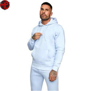 Impresión de peso pesado bordado Logo gimnasio pulóver Sudadera con capucha conjunto Jogging Sweatsuit hombres personalizado 100% algodón Puff estampado Sudadera con capucha - Product Image 2