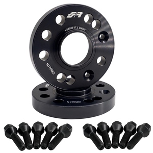 2 entretoises de roue noires 20mm 4-5x100 centrage 57.1 avec bull. - Product Image 1