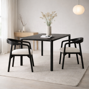 Table à manger en bois de manguier massif LUMEN |   Design moderne Japandi pour villa et appartement |   Garantie 10 ans 8 places - Product Image 3