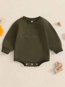 Elegante mameluco de manga larga Unisex para niños y niñas sudadera mono 100% algodón ropa para niños pequeños al aire libre - Product Image 2