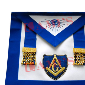 Tablier maçonnique à glands dorés de maîtres personnalisés Tablier Regalia de francs-maçons de meilleure qualité à vendre - Product Image 2