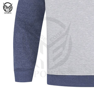 เสื้อสเวตเตอร์คอกลมสำหรับผู้ชายเสื้อสเวตเตอร์คอตตอนแนวสตรีทไซส์พิเศษออกแบบได้ตามต้องการ - Product Image 4