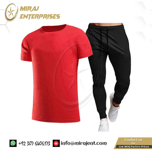 Fabricant d'Été Mode Marque de Loisirs Ensemble pour Hommes Survêtement Vêtements de Sport Survêtements pour Hommes T-shirt à Manches Courtes Ensemble de 2 Pièces - Product Image 5