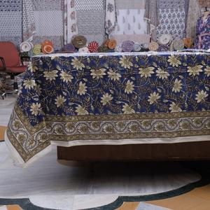 Mantel de Alta Calidad Hecho a Mano con Estampado Floral en Bloque, para Bodas, Uso Diario, Algodón Orgánico Suave, Decoración Ecológica para el Hogar - Product Image 2