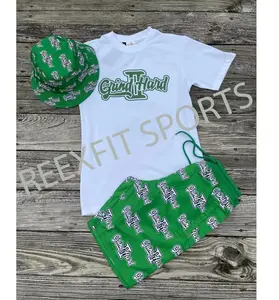 Ensemble de shorts d'été européens et américains en gros pour hommes – T-shirts à manches courtes amples et décontractés et shorts – Ensembles sportifs décontractés - Product Image 2