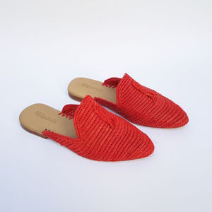Vente en gros de pantoufles et sandales marocaines faites à la main en raphia, chaussures tissées écologiques pour femmes et hommes, commande en gros, fournisseur direct - Product Image 1