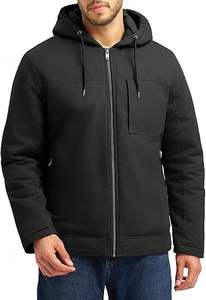 Manteau d'hiver matelassé en coton chaud pour femme, coupe-vent, respirant, avec fermeture éclair, capuche et doublure chauffante, idéal pour le travail - Product Image 2