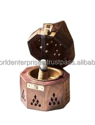 เครื่องหอมไม้เครื่องหอมที่ดักเถ้าไม้ที่ใส่ธูปไม้ธรรมชาติเครื่องหอมแบบชนบท - Product Image 3