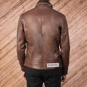 Men's Genuine Fashion Style <b>Leather</b> <b>Jackets</b> for Men/ 2023 Best Men's <b>Leather</b> <b>Jackets</b> with Full Sleeves with Mock Collar - Product Image 2