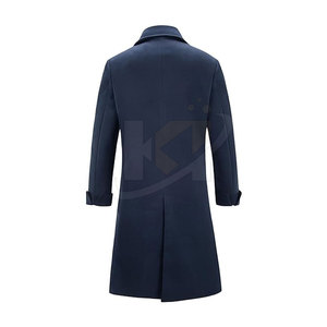 À la mode Slim Fit manteau ensemble vente taux Trench laine manteau 2025 hommes hiver saison longue Trench laine manteau - Product Image 6