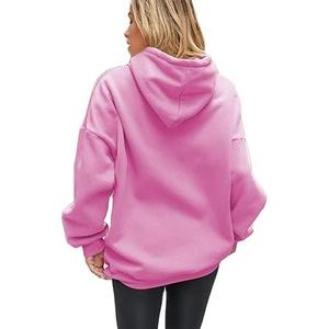 Women's Casual Fashion Solid Color Long Sleeve Hoodie with <b>Drop</b> Shoulder Acid Wash and Tie Dye Techniques for Winter - Product Image 6