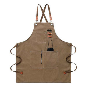 Custom Multifunctional Cotton Canvas Chef Kitchen Barber <b>Apron</b> Professional <b>Apron</b> - Product Image 1