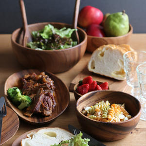 ชามไม้กระถินเทศธรรมชาติ MANYO คุณภาพสูง - ทนทาน พื้นผิวเรียบเนียน โทนสีอบอุ่น สำหรับตกแต่งบ้านและภายใน - Product Image 6