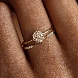 Anillo para mujer Topacio blanco Natural CZ Piedra preciosa Noviembre Piedra natal Boda Navidad Pequeña joyería hecha a mano Anillo de plata esterlina 925 - Product Image 2