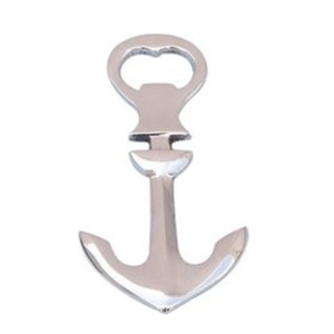 Abrebotellas náutico con asta de metal plateado - Product Image 2